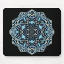 mandala Bluetitude 05 - Mousepad Mus Matta