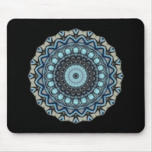 mandala Bluetitude 06 - Mousepad Mus Matta