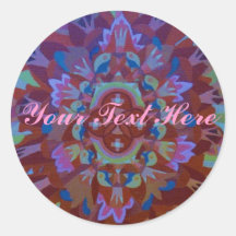 Mandala Rund Klistermärke