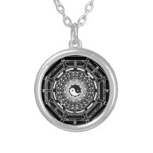 MandalaYin Yang lotusblomma & halsband för I ching