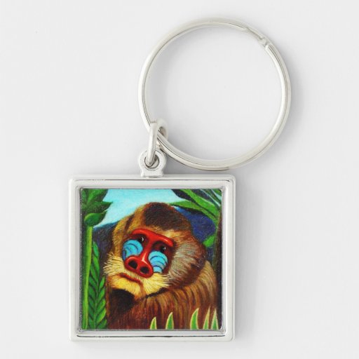 Mandrill i djungeln av Henri Rousseau Nyckel Ringar