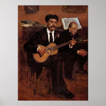 Manet - gitarristpagansna och monsieuren Degas Posters