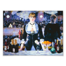 Manet pub på det Folies Bergere trycket Fotografi