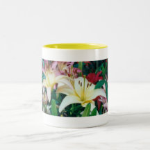 Mång--Färgade liljar - Gigli Multicolori Kaffe Muggar