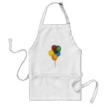 Mång- färgade partyballonger förkläde