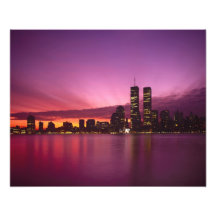 Manhattan horisont och Hudson River, New York, Foton