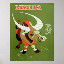 Manila philipinesvintage affisch