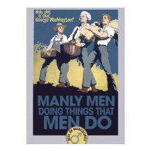 Manly MANAR för vintagehumor Inbjudan