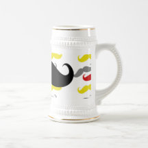 Manly mustaschhårfärger mugg