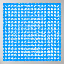 many hearts(white) ポスター