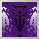 Maori inspirerad tatueringkonst print