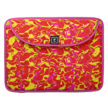 Marbleized abstrakt virvlar runt MacBook pro sleeves