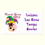 Mardi Gras 2013 utslagsplatser & Memorabilia visitkort