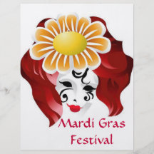 Mardi Gras av färgpersonligreklambladet Flyg Blad