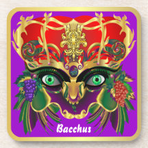 Mardi Gras Mythology sombacchusen beskådar, antyde Glas Underlägg