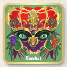Mardi Gras Mythology sombacchusen beskådar, antyde Glas Underlägg