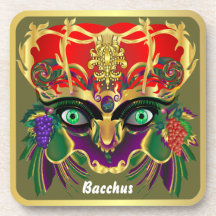 Mardi Gras Mythology sombacchusen beskådar, antyde Glas Underlägg