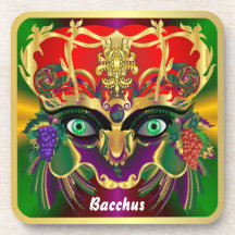 Mardi Gras Mythology sombacchusen beskådar, antyde Glas Underlägg