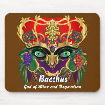 Mardi Gras Mythology sombacchusen beskådar, antyde Mus Matta