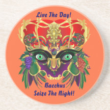 Mardi Gras Mythology sombacchusen beskådar, antyde Dryck Underlägg