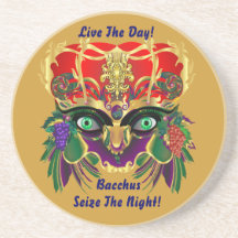 Mardi Gras Mythology sombacchusen beskådar, antyde Glasunderlägg
