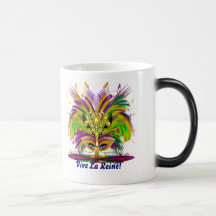 Mardi Gras som drottningen beskådar, noterar behar Mugg