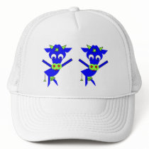 Margaret - blåttko trucker keps