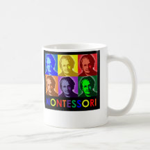 Maria Montessori Pop-Konst mugg