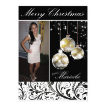 Maricela jul Card#3 Anpassade Inbjudningskort
