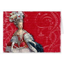 Marie Antoinette helgdagkort