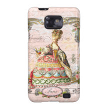 Marie Antoinette i det rosa Paris fodral Galaxy SII Skydd
