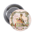 Marie Antoinette i rosor Pins