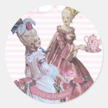 Marie Antoinette Tea på Trianon sälar Klistermärken