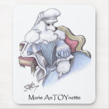 Marie AnTOYnette pudel Mousepad Mus Matta