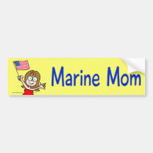 marin- patriotism för mammaflottakår bildekal