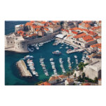 Marina i den gammala townen av Dubrovnik Fotografi