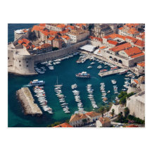 Marina i den gammala townen av Dubrovnik Vykort