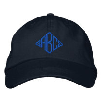 Marinblå beställnings- Monogrammed broderad hatt
