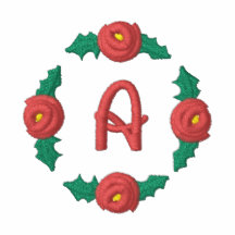 Märka broderad skjorta för rosenknopp monogramen