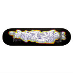 Märka MYCKET däcket för skateboarden för konst för