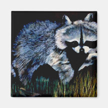 Märkes- CricketDiane för Raccoon saker Magneter För Kylskåp