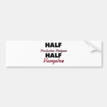 Märkes- halv vampyr för halv produktion bildekaler