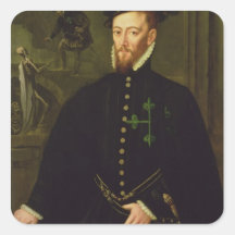 Markis av las Navas, c.1559 Fyrkantigt Klistermärke