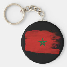 Marocko flagga nyckel ring