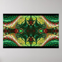 Marooned symmetrisk Fractal 3D Posters