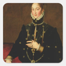 Marquesa av Las Navas, c.1559 Fyrkantiga Klistermärken