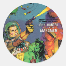 Marsmen Rund Klistermärke