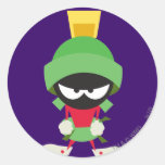 Marvin den Martian redot som ska anfallas Klistermärke