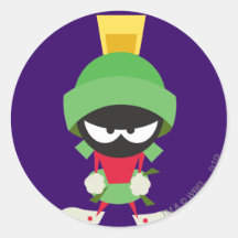 Marvin den Martian redot som ska anfallas Klistermärke