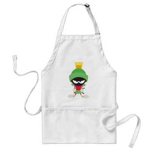 Marvin den Martian redot som ska anfallas Förkläden